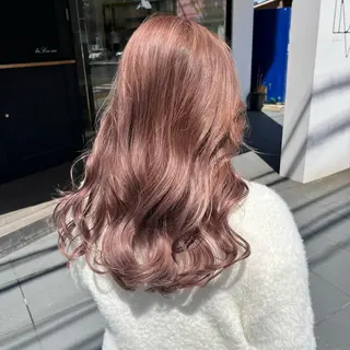 セミロング hoNua. 栄/透明感カラーのヘアスタイル