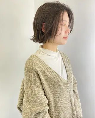 ショート カラー パーマ ヘアアレンジ メンズ キッズ ネイル マツエク・マツパ ショート/ボブ /パーマ🌿柏原良亮のヘアスタイル
