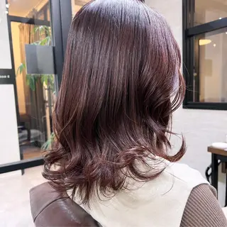ミディアム カラー 縮毛矯正×髪質改善 店長　DAITOのヘアスタイル