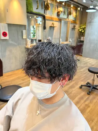 パーマ メンズ 高橋 竜也のヘアスタイル