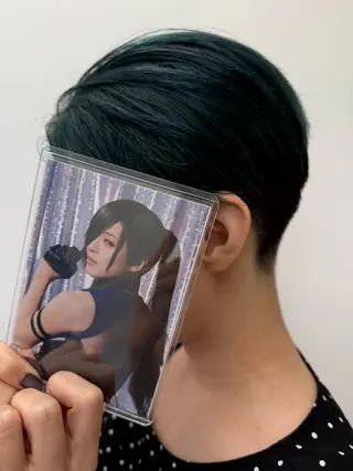 ロング カラー インナーカラー 推し ブリーチ 髪質改善のヘアスタイル