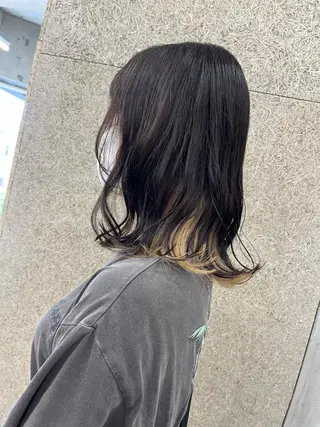セミロング カラー ヘアアレンジ 浦安美容師🌈 Mayaのヘアスタイル