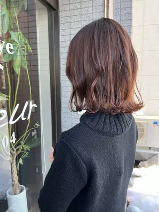 ミディアム 立野 希沙のヘアスタイル