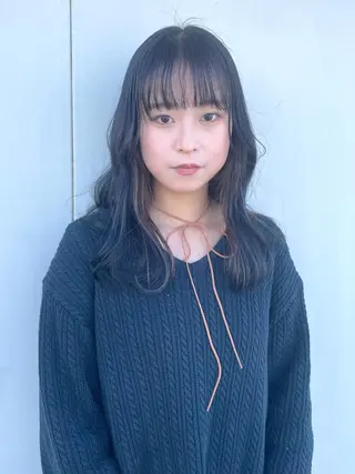 セミロング カラー SHOTO ハイトー ン/ブロンドカラーのヘアスタイル