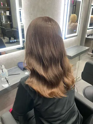 カラー 札幌ブリーチなし 👑ヒリュウのヘアスタイル