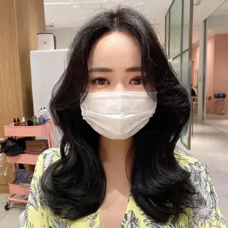 ミディアム 韓国ヘア🇰🇷髪質 改善たけるのヘアスタイル