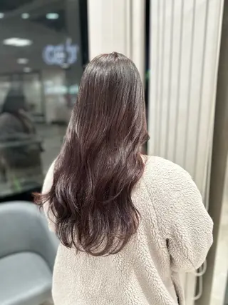 ロング カラー クロスパーマ/うる艶 カラー/Kurumiのヘアスタイル