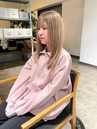 セミロング メンズケアブリーチ 特化🔥村田のヘアスタイル