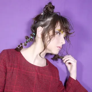 セミロング カラー パーマ ヘアアレンジ 北川大輔🌟 小顔レイヤーカットのヘアスタイル