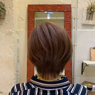 ショート 谷九/天王寺/上本町 ショート/ボブ/北川のヘアスタイル