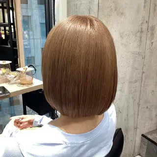 ミディアム カラー ヘアアレンジ/柔らか 艶カラー/AKARIのヘアスタイル