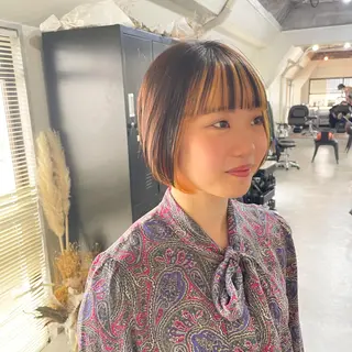 ショート カラー パーマ ヘアアレンジ メンズ キッズ ネイル マツエク・マツパ 大人スタイル 太田のヘアスタイル