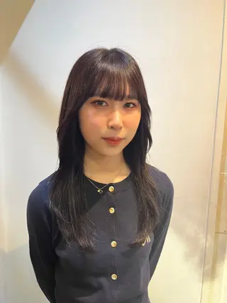 セミロング カラー sora / 渋谷 / ハイトーンのヘアスタイル