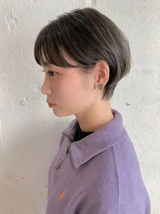 ショート カラー シノザキ/薬院/ボブ /ショート/髪質改善のヘアスタイル