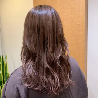 セミロング カラー 宍倉 輝信のヘアスタイル