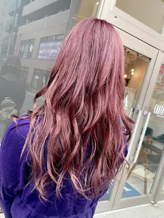 ロング カラー パーマ ヘアアレンジ 渡邊 桃香のヘアスタイル