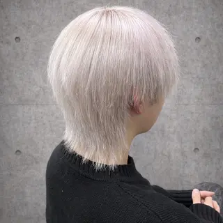 ショート カラー メンズ ✨ブリーチ支持No1 複雑履歴修正/舘岡のヘアスタイル
