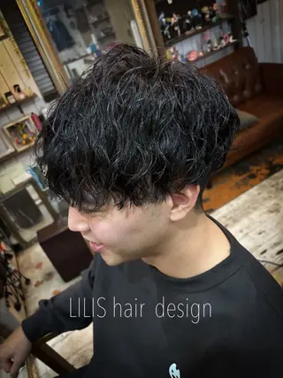 ショート パーマ メンズ LILIS hair designのヘアスタイル
