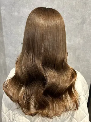 ミディアム カラー ロング料金無し ブリーチ/YUTOのヘアスタイル
