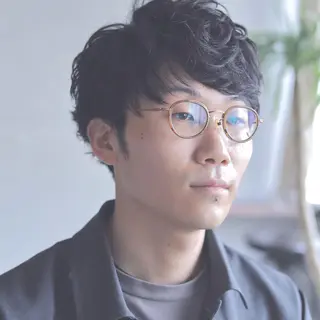 ショート パーマ 落合 優樹のヘアスタイル