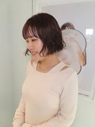 ショート rizu🤎/ ボブ /ブラウンカラーのヘアスタイル