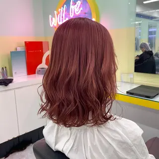ショート カラー ヘアアレンジ mai🍑暖色カラー /レイヤー💖のヘアスタイル