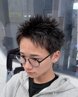 ショート メンズ 👑メンズ/パーマ/ 小島桐弥👑のヘアスタイル