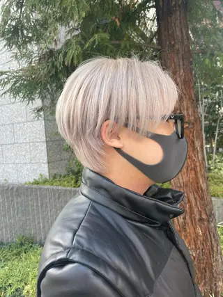 ショート カラー メンズ 安田和洋 ブリーチカラー特化のヘアスタイル