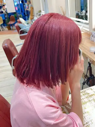 ミディアム カラー 🫧ハイトーン個性髪 🫧マヤのヘアスタイル