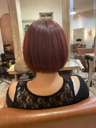 ショート カラー 井上 日菜乃のヘアスタイル