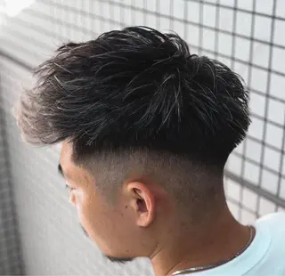 ショート カラー パーマ メンズ 💈men's💈 satoru中目黒のヘアスタイル