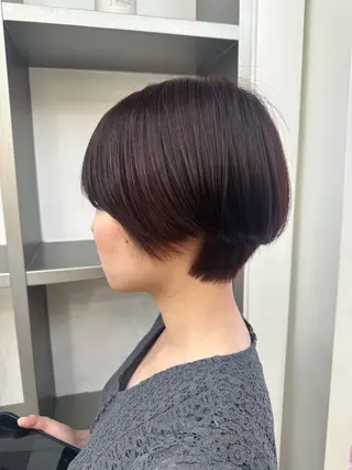 ショート カラー パーマ ヘアアレンジ 暖色💖ツヤ髪💖 masae🌼のヘアスタイル