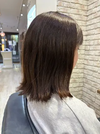 ミディアム カラー 田中 元規のヘアスタイル
