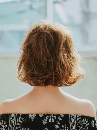 ショート カラー パーマ 池袋センターパート No.1 裕大のヘアスタイル