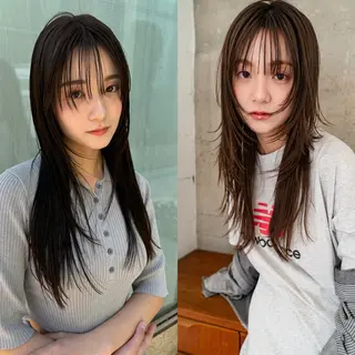 ロング カラー green 表参道のヘアスタイル