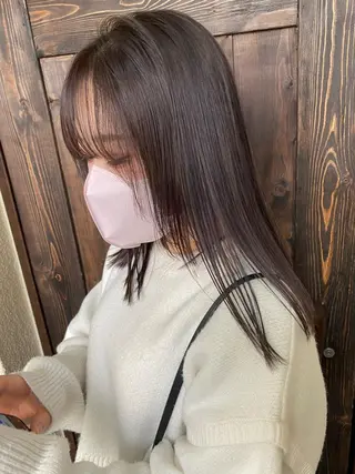 ミディアム カラー パーマ ヘアアレンジ メンズ キッズ ネイル マツエク・マツパ アイブロウ 広島/ボブ/レイヤー 🌿‬wakabaのヘアスタイル