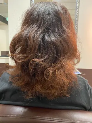 ミディアム パーマ メンズパーマ&メンズ 縮毛矯正/平野/渋谷のヘアスタイル