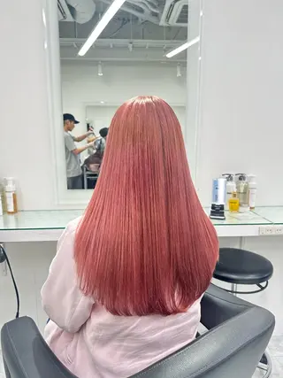 セミロング カラー ❄最強かわいいカラー ❄️MINA❄️のヘアスタイル