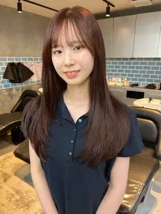 ミディアム カラー パーマ 似合わせカット✂︎ りょお🫧のヘアスタイル