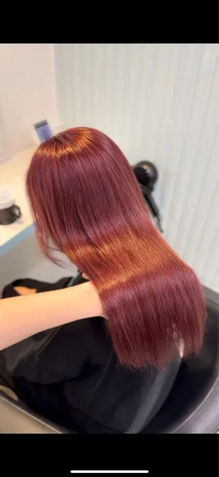 カラー 🇰🇷韓流暖色ヘア 🍒saaya🍒のヘアスタイル