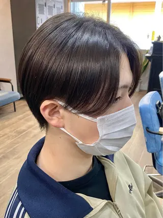 ミディアム パーマ メンズ 田口 慎士のヘアスタイル