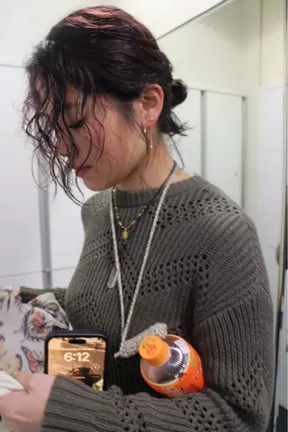 ミディアム カラー パーマ カーリーパーマ/ 透明ｶﾗｰ/MIKUのヘアスタイル