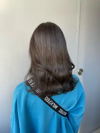 セミロング カラー 赤み消しカラー 🍀JUNKIのヘアスタイル