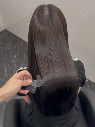 ロング カラー パーマ ヘアアレンジ メンズ キッズ 髪質改善Ⅰ透明感 艶カラーⅠたつやのヘアスタイル