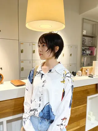 ショート かわい りほのヘアスタイル