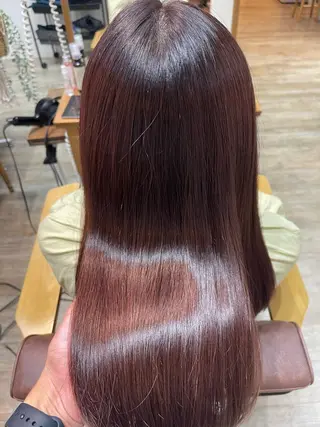 セミロング カラー 巻ける縮毛矯正✨ 木下晴一朗✨のヘアスタイル
