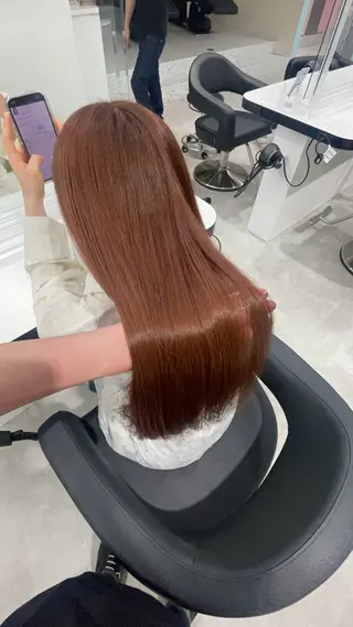 ロング カラー 履歴修正屋さん／ ブロンド／ホワイトのヘアスタイル