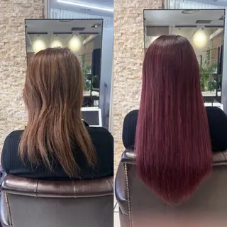 カラー ANKH CROSS ゆうかのヘアスタイル