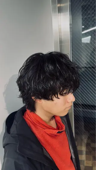 ショート パーマ fifth天神パーマ メンズ特化/虎太郎のヘアスタイル