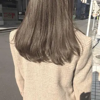 セミロング カラー パーマ ヘアアレンジ 髪質改善🫧ベージュ 椙山 響のヘアスタイル